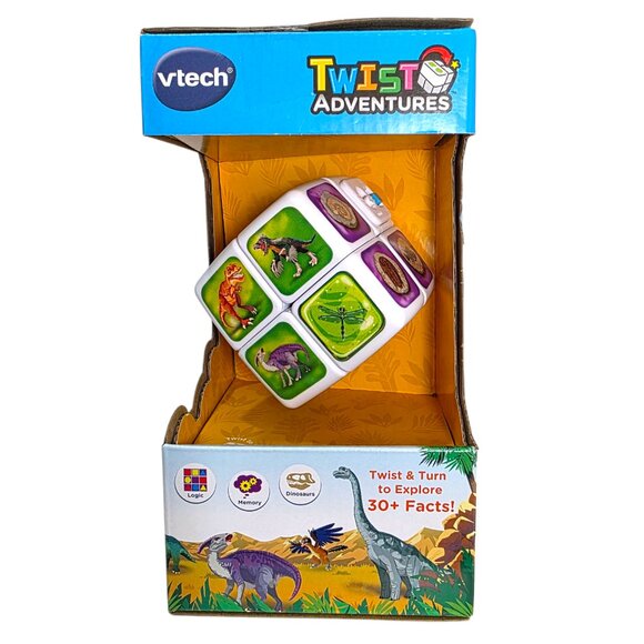 Vtech Twist Adventures Dino Discoveries Activity Unisex Cube Twist & Turn Learn - Picture 3 of 11